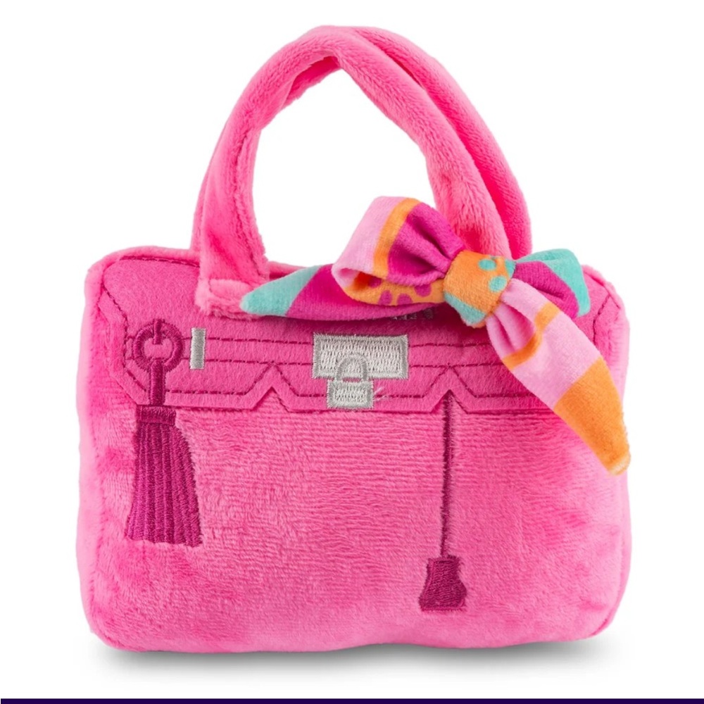 Haute Diggity Dog Barkin Bag Pink w/ Scarf (Chic Doggie) dog toy Pet new w tags